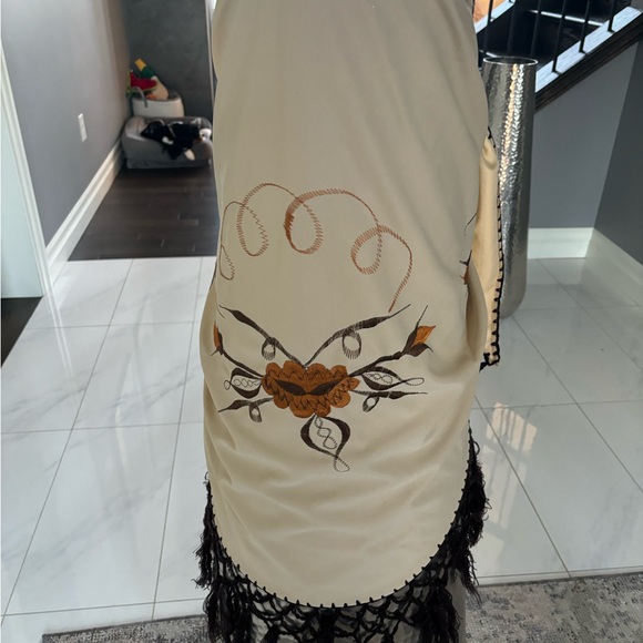 Authentic vintage dressing, BOHEMIAN  style Pashmina  Shawl wrap embroidered - Picture 14 of 17